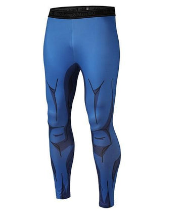 Men's Vegeta Cell Armor Dragon Ball Z Leggings Compression Spats-RashGuardStore