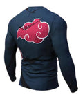 Naruto 'Akatsuki' Long Sleeve Compression Rash Guard-RashGuardStore