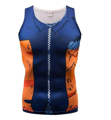 Naruto Battle Damaged 'Teen Naruto' Compression Tank Top-RashGuardStore