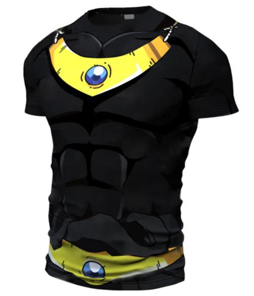 Onyx Broly Dragon Ball Z Short Sleeve Compression Rash Guard-RashGuardStore