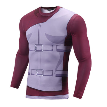 BJJ Rash Guard Naruto Compression 'Gaara' Elite Long Sleeve Rashguard