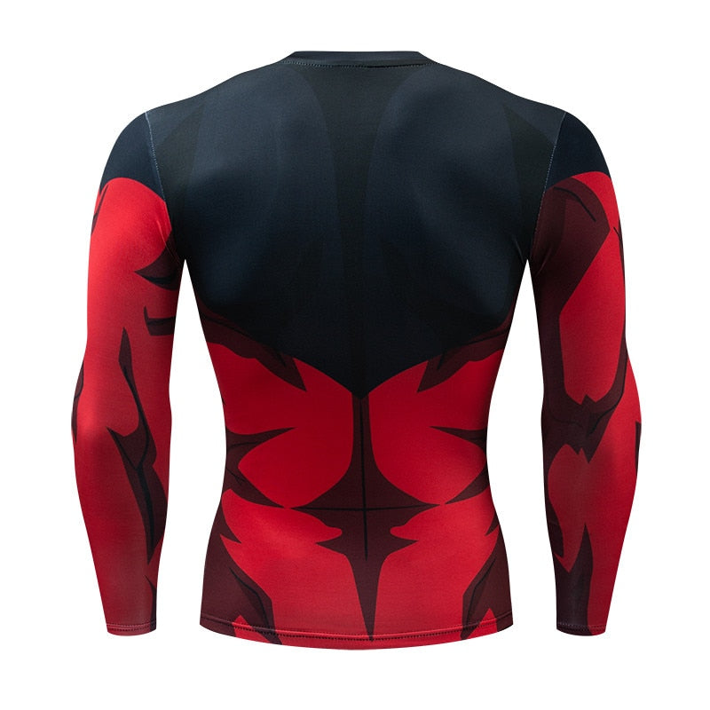 BJJ Rash Guard Jiren Dragon Ball Z Long Sleeve Compression Rashguard