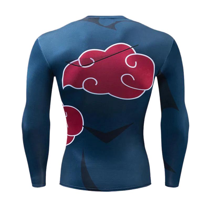 BJJ Rash Guard Naruto 'Akatsuki' Long Sleeve Compression Rash Guard