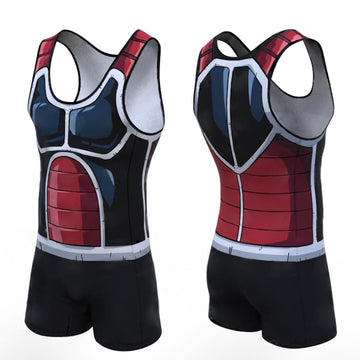 BJJ Rash Guard Dragon Ball Z 'Rouge' Men's Powerlifting Singlet