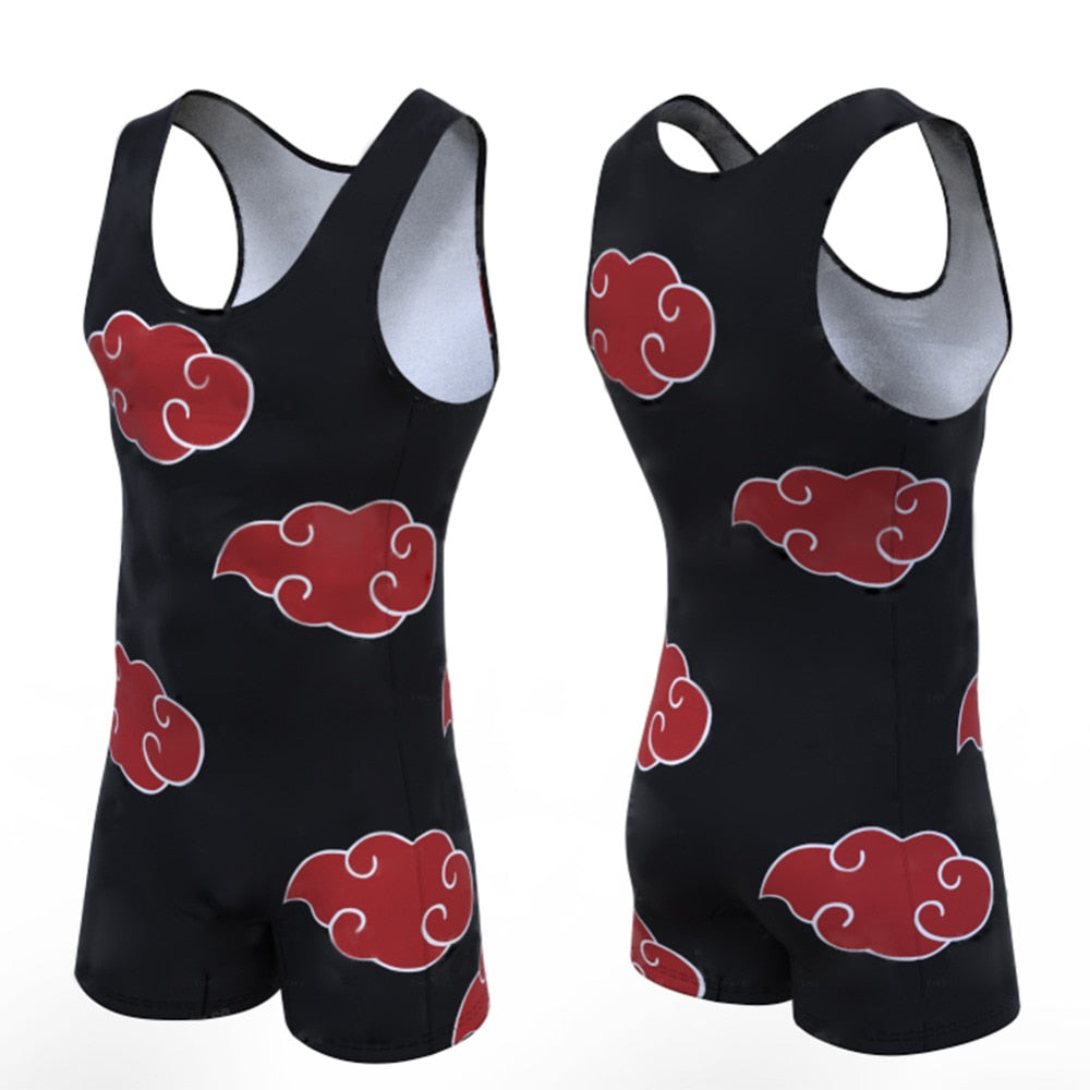 BJJ Rash Guard Naruto 'Akatsuki' Men's Powerlifting Singlet