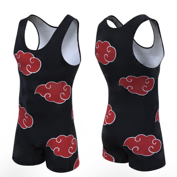 BJJ Rash Guard Naruto 'Akatsuki' Men's Powerlifting Singlet