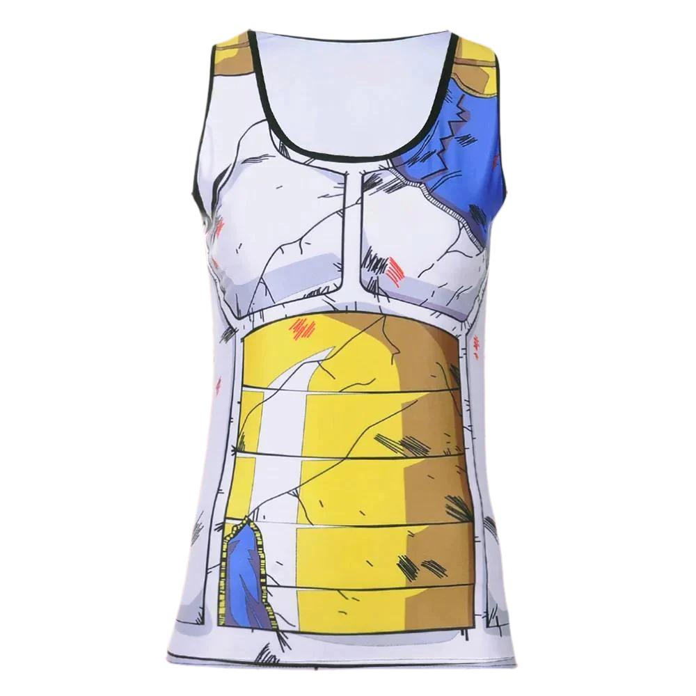 BJJ Rash Guard Women's Dragon Ball Z Compression 'Battle Damaged Vegeta Armor' Compression Tank Top