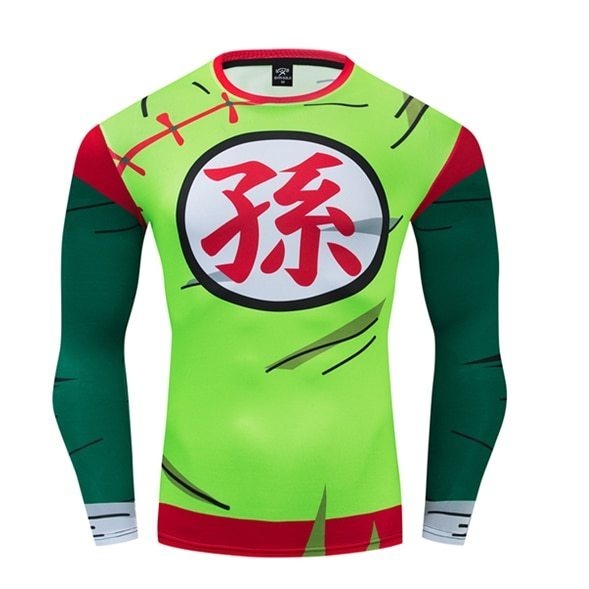 BJJ Rash Guard Dragon Ball Z Compression 'Chiaotzu' Premium Long Sleeve Rashguard