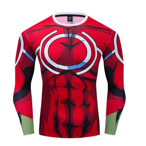 BJJ Rash Guard My Hero Academia Compression 'All Might Silver Age' Premium Long Sleeve RashGuard