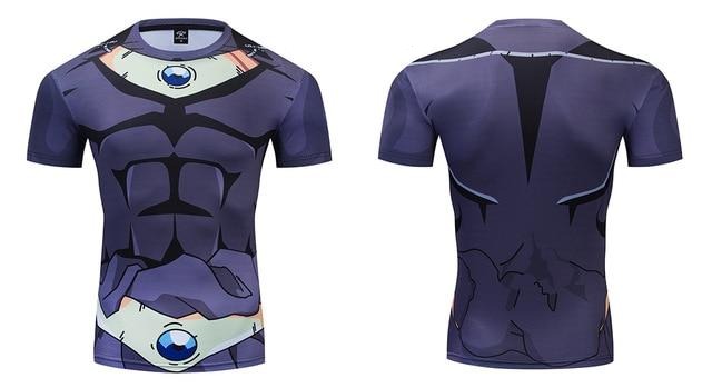 BJJ Rash Guard Dragon Ball Z Compression 'Onyx Broly' Premium Short Sleeve Rashguard