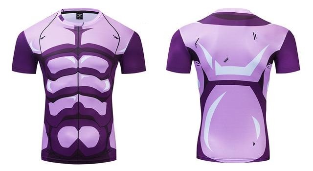 BJJ Rash Guard Dragon Ball Z Compression 'Hit' Premium Short Sleeve Rashguard