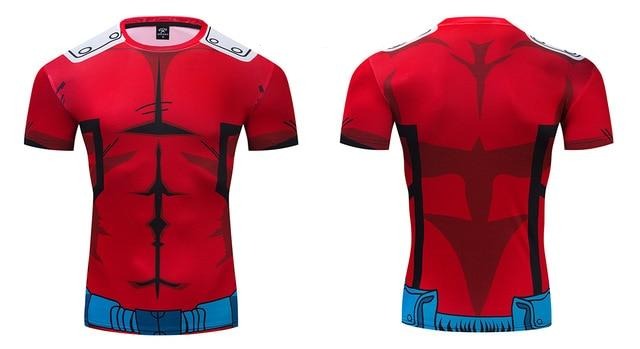 BJJ Rash Guard My Hero Academia Compression 'Deku | Red' Premium Short Sleeve RashGuard