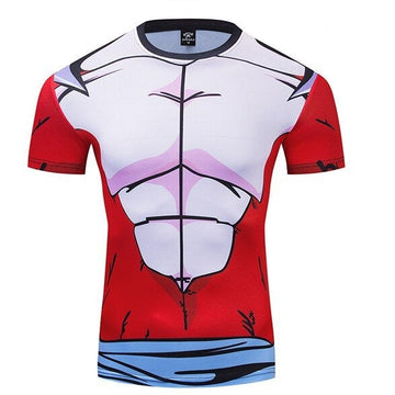 BJJ Rash Guard Dragon Ball Z Compression 'SSJ4 | Xeno Goku' Premium Short Sleeve Rashguard