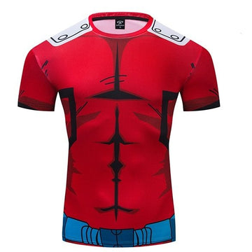 BJJ Rash Guard My Hero Academia Compression 'Deku | Red' Premium Short Sleeve RashGuard