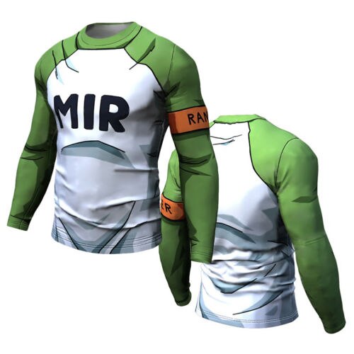 BJJ Rash Guard Dragon Ball Z Compression 'Android | Redemption 17' Long Sleeve Rashguard