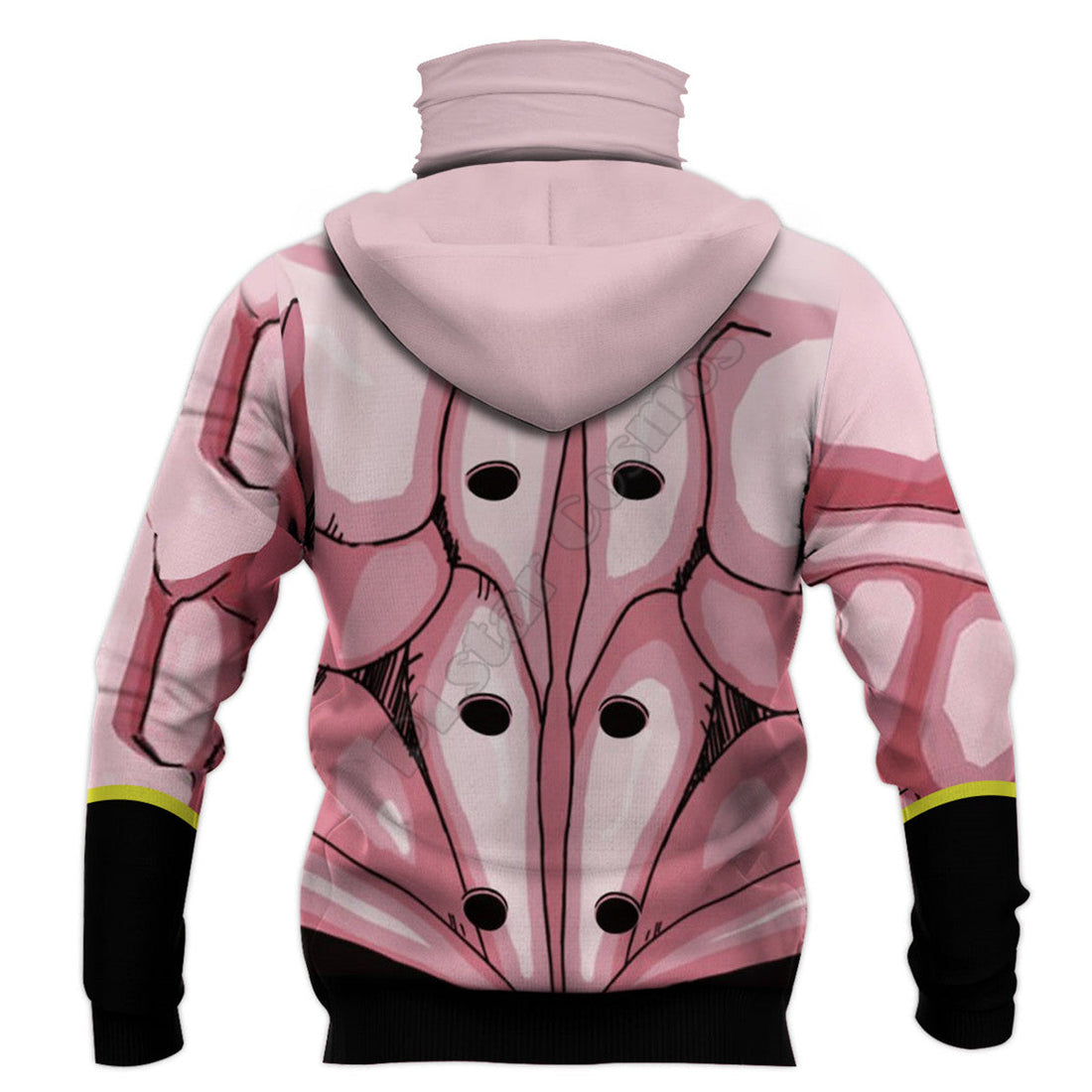 BJJ Rash Guard Dragon Ball Z 'Majin Buu' Pullover Hoodie with Pull-Up Neck