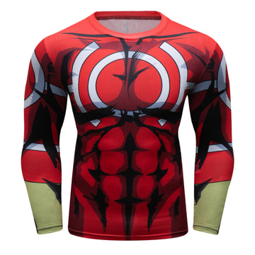 BJJ Rash Guard My Hero Academia 'All Might Silver Age' Elite Long Sleeve Rashguard