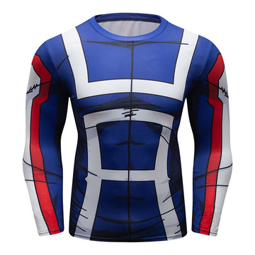 BJJ Rash Guard My Hero Academia 'UA Uniform' Elite Long Sleeve Rashguard