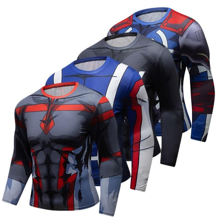 BJJ Rash Guard My Hero Academia 'UA Uniform' Elite Long Sleeve Rashguard