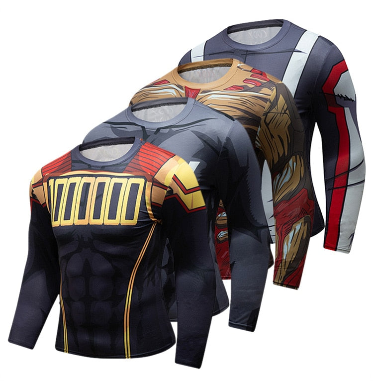 BJJ Rash Guard My Hero Academia 'Plus Ultra | Onyx' Elite Long Sleeve Rashguard