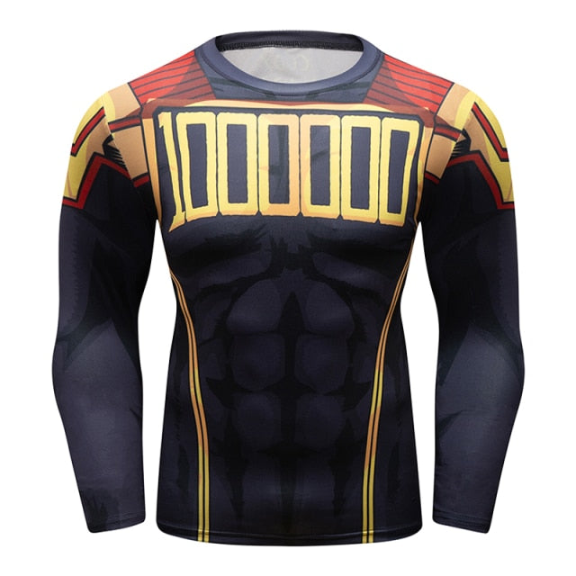 BJJ Rash Guard My Hero Academia 'Onyx Lemillion' Elite Long Sleeve Rashguard