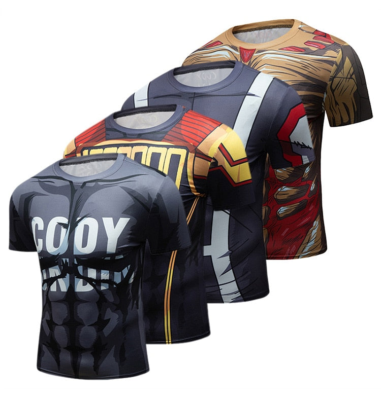 BJJ Rash Guard My Hero Academia 'Plus Ultra | Onyx' Elite Short Sleeve Rashguard