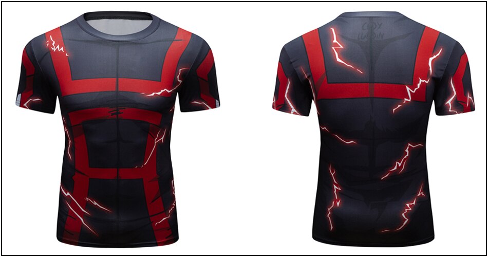 BJJ Rash Guard My Hero Academia 'Onyx UA Uniform | Full Cowling' Elite Short Sleeve Rashguard