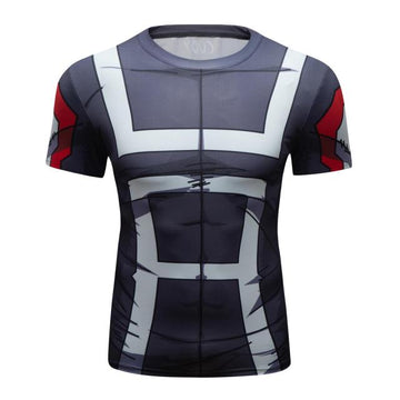 BJJ Rash Guard My Hero Academia 'UA Uniform | Grey' Elite Short Sleeve Rashguard