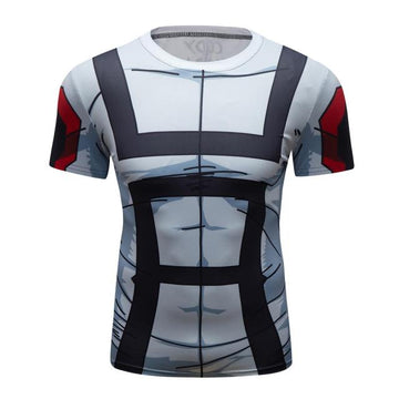 BJJ Rash Guard My Hero Academia 'UA Uniform | White' Elite Short Sleeve Rashguard