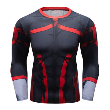 BJJ Rash Guard My Hero Academia 'All Might | Bronze Age' Elite Long Sleeve Rashguard