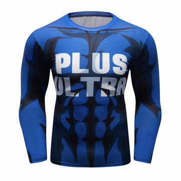 BJJ Rash Guard My Hero Academia 'Plus Ultra | Blue' Elite Long Sleeve Rashguard