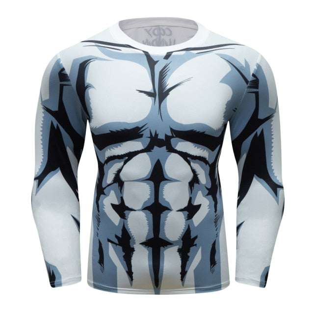 BJJ Rash Guard My Hero Academia 'Plus Ultra | White' Elite Long Sleeve Rashguard