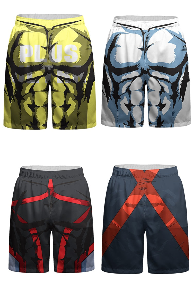 BJJ Rash Guard My Hero Academia 'Plus Ultra | Yellow' Shorts