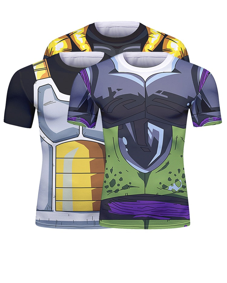 BJJ Rash Guard Dragon Ball Z 'Perfect Cell' Short Sleeve Elite Rashguard