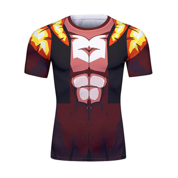 BJJ Rash Guard Dragon Ball Z 'Super Saiyan 4 | Gogeta' Short Sleeve Elite Rashguard