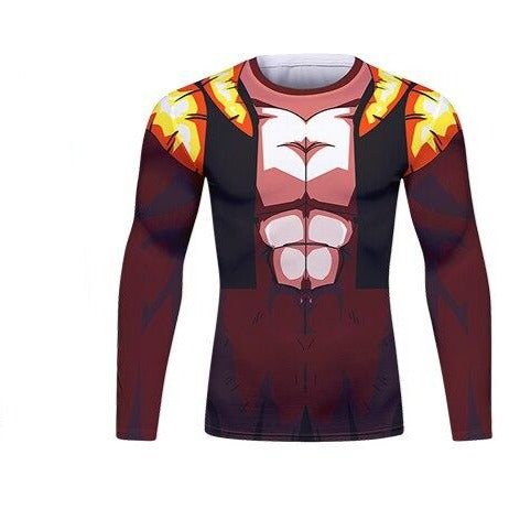 BJJ Rash Guard Dragon Ball Z 'Super Saiyan 4 | Gogeta' Long Sleeve Elite Rashguard