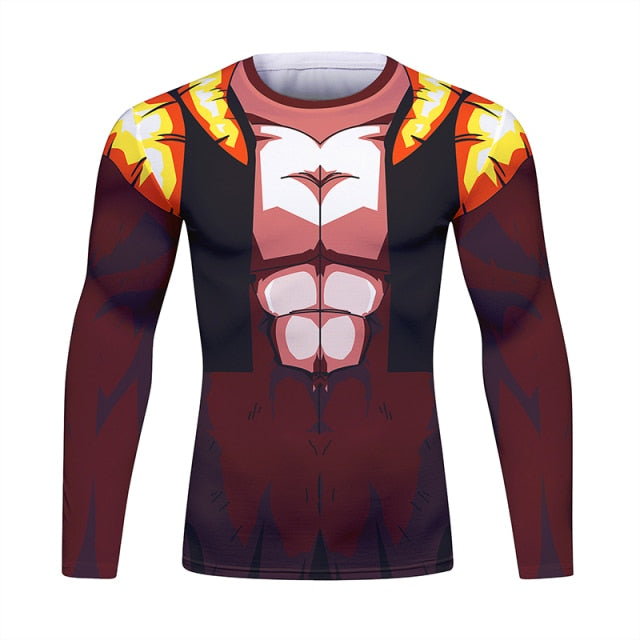 BJJ Rash Guard Dragon Ball Z 'Super Saiyan 4 | Gogeta' Long Sleeve Elite Rashguard