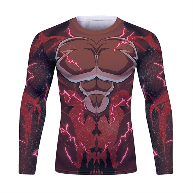 BJJ Rash Guard Dragon Ball Z 'Super Saiyan 4 | Goku' Long Sleeve Elite Rashguard