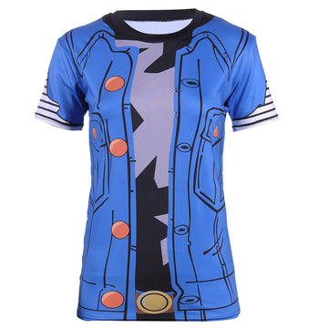 BJJ Rash Guard Women's Dragon Ball Z Compression 'Lapis | Lazuli | Android 18' Short Sleeve Rashguard