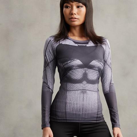 Batman Animated Women's Long Sleeve Compression Rash Guard