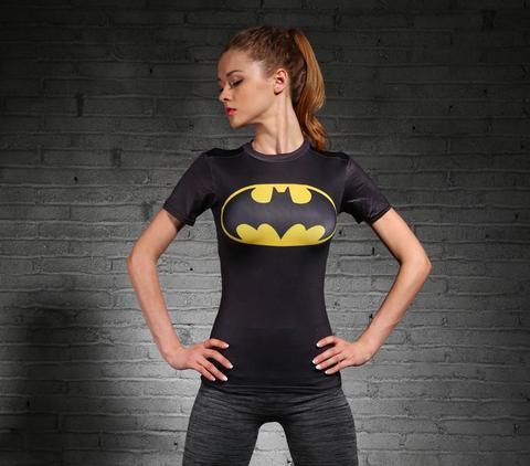 Batman Classic Women's Short Sleeve Rash Guard