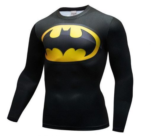 Batman 'Tim Burton' Premium Compression Long Sleeve Rash Guard