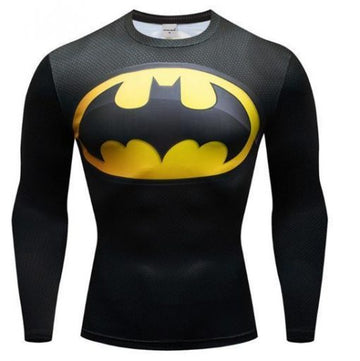 Batman 'Tim Burton' Premium Compression Long Sleeve Rash Guard