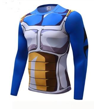 Vegeta Cell Armor Dragon Ball Z Compression Long Sleeve Rash Guard-RashGuardStore