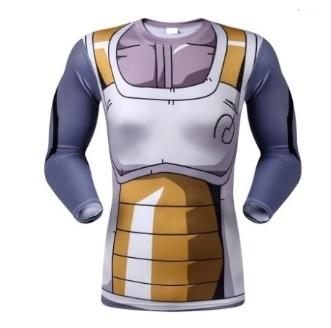 Vegeta Resurrection F Armor Dragon Ball Z Compression Long Sleeve Rash Guard-RashGuardStore