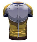 Vegeta Saiyan Armor Dragon Ball Z Compression Short Sleeve Rash Guard-RashGuardStore