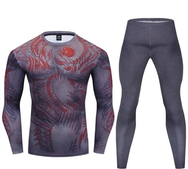 Warrior Compression 'D|R|A|X' Premium Long Sleeve Rashguard Set