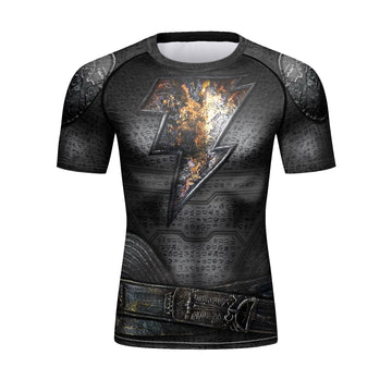 Black Adam Elite Short Sleeve Compression Rashguard