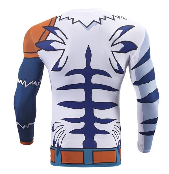 Digimon 'Weregarurumon' Long Sleeve Compression Rash Guard-RashGuardStore