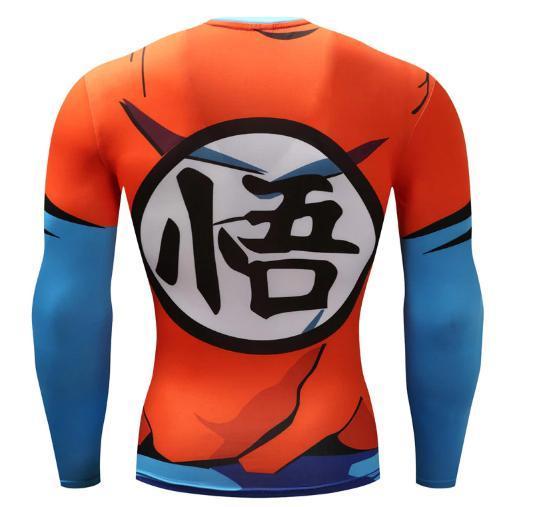 Goku Dragon Ball Z Compression Long Sleeve Rash Guard-RashGuardStore